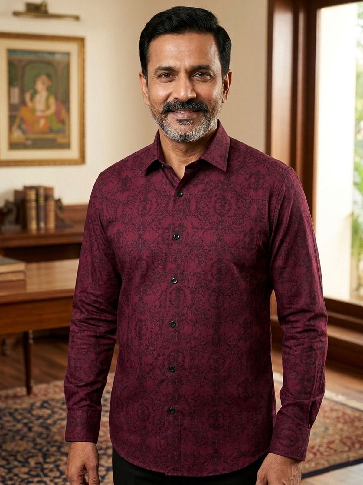 Maroon Wedding Shirts India