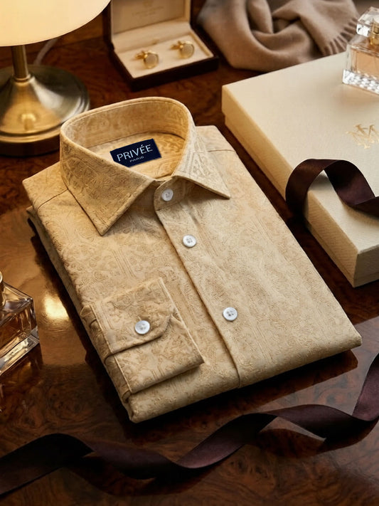 Mellow Yellow Wedding Shirt Privee Paris