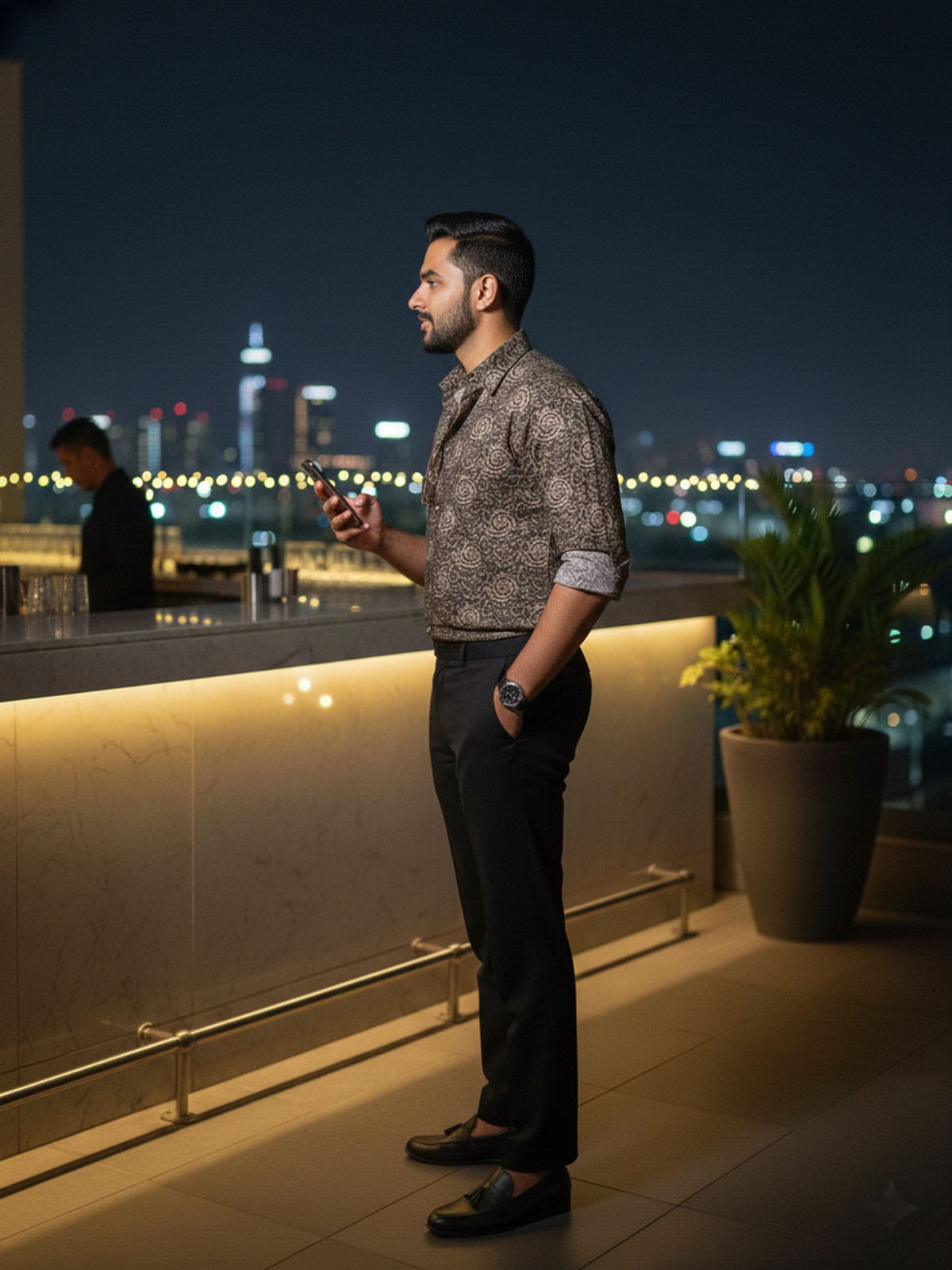 Metallic Rose Shirt India