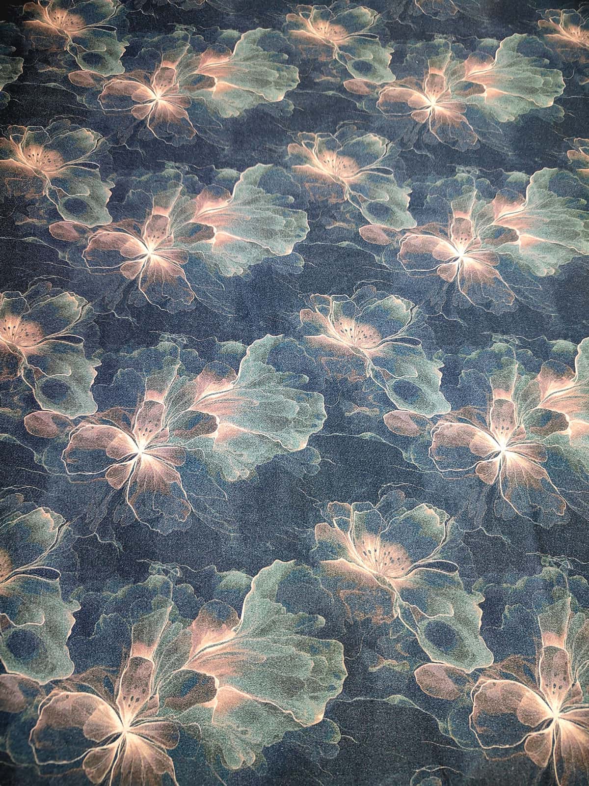 Midnight Blue Floral Print Shirt