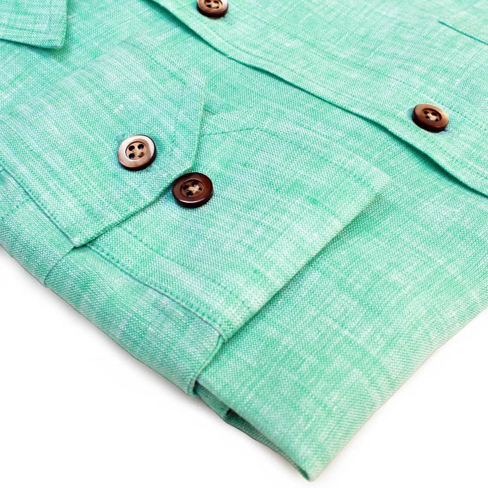 Privee Paris Mint Linen Shirt