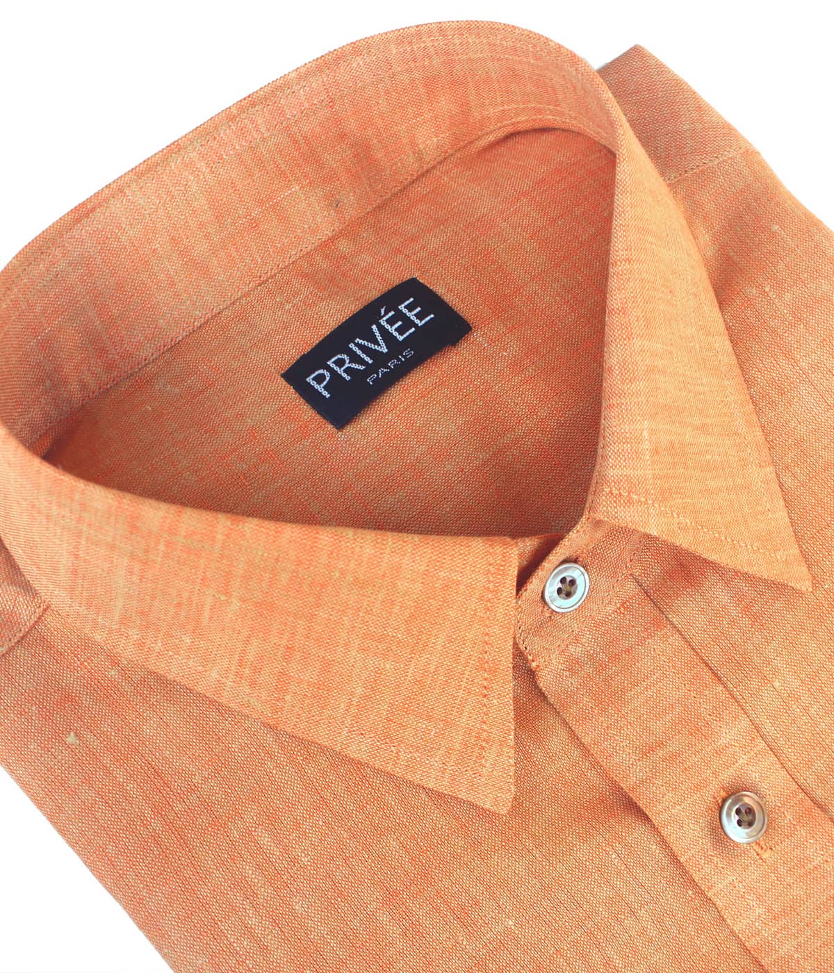 Orange Linen Shirts