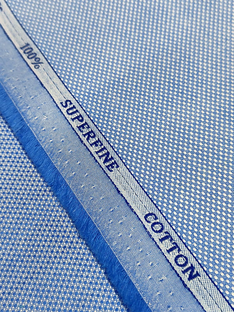 Oxford Blue Shirt Fabric Privee Paris