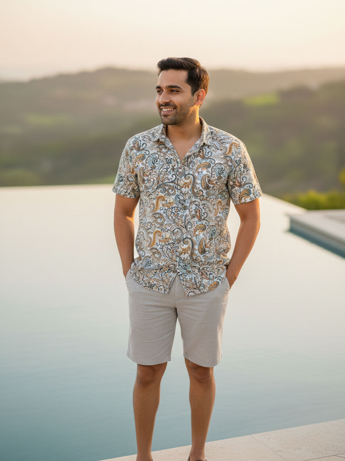 Privee Paris Paisley Print Shirt