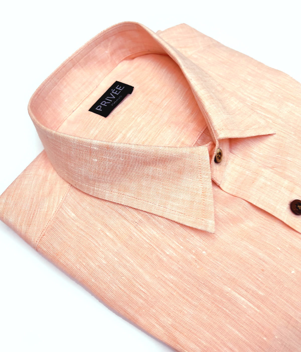 Peach Linen Shirt