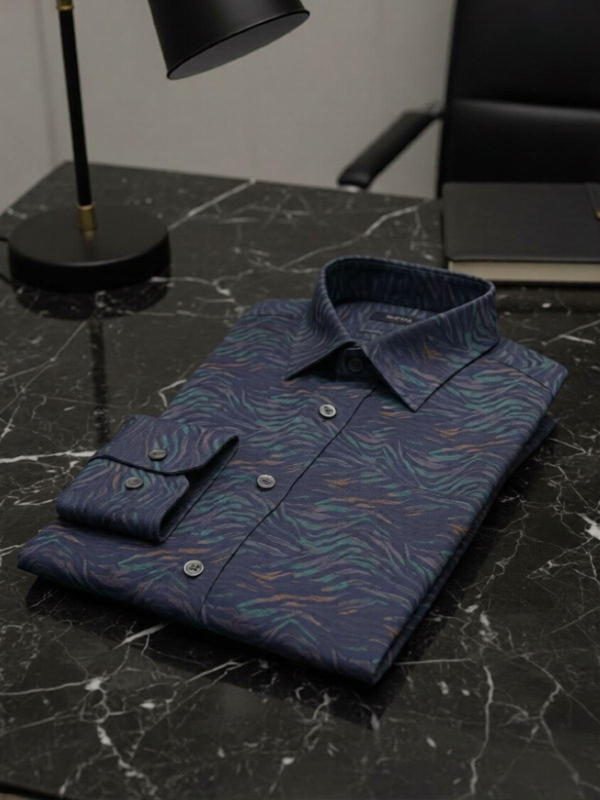 Privee Paris Peacock Colour Shirt (Party Wear)