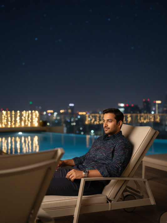 Peacock Colour Shirt Privee Paris