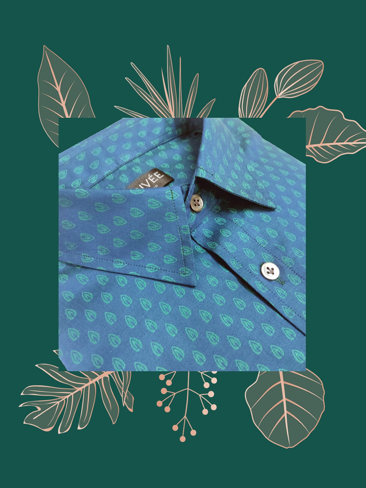 Peacock Green Designer Shirts for Men