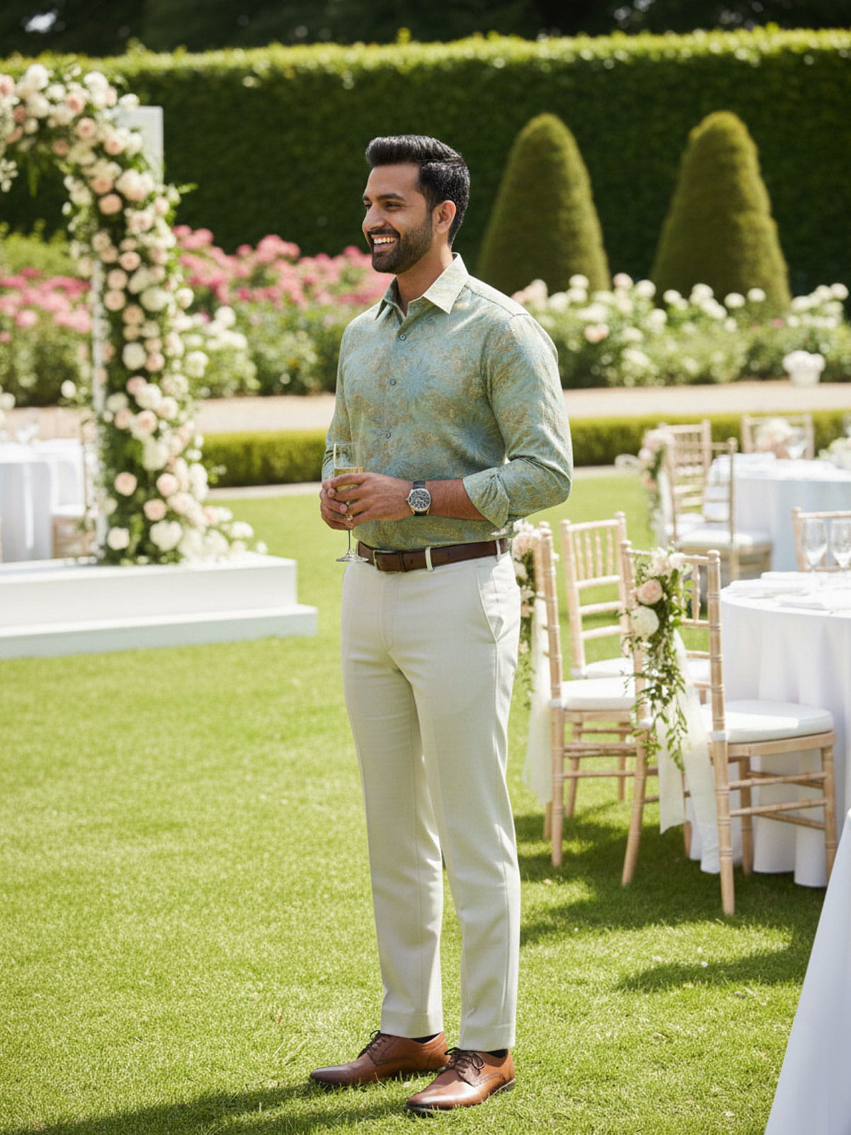 Pistachio Green Wedding Shirts