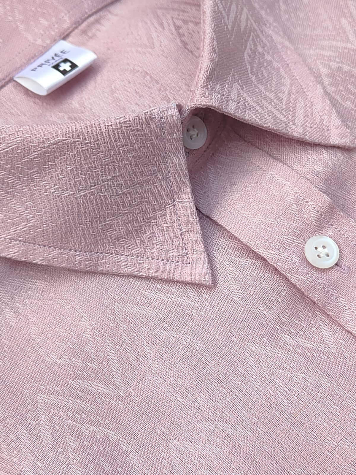Privee Paris Rose Mauve Luxury Shirt (Irish Linen)
