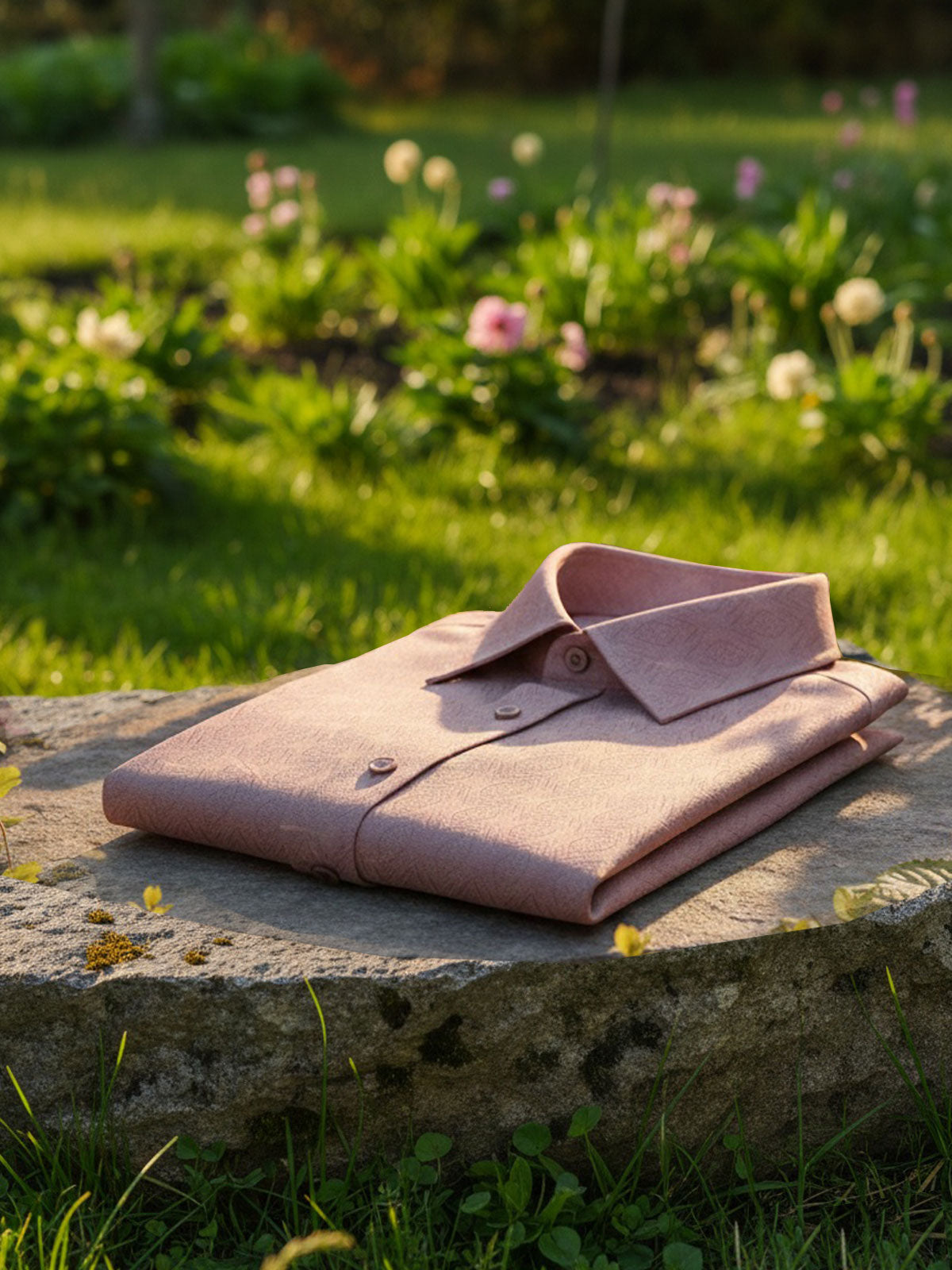 Privee Paris Rose Mauve Luxury Shirt (Irish Linen)