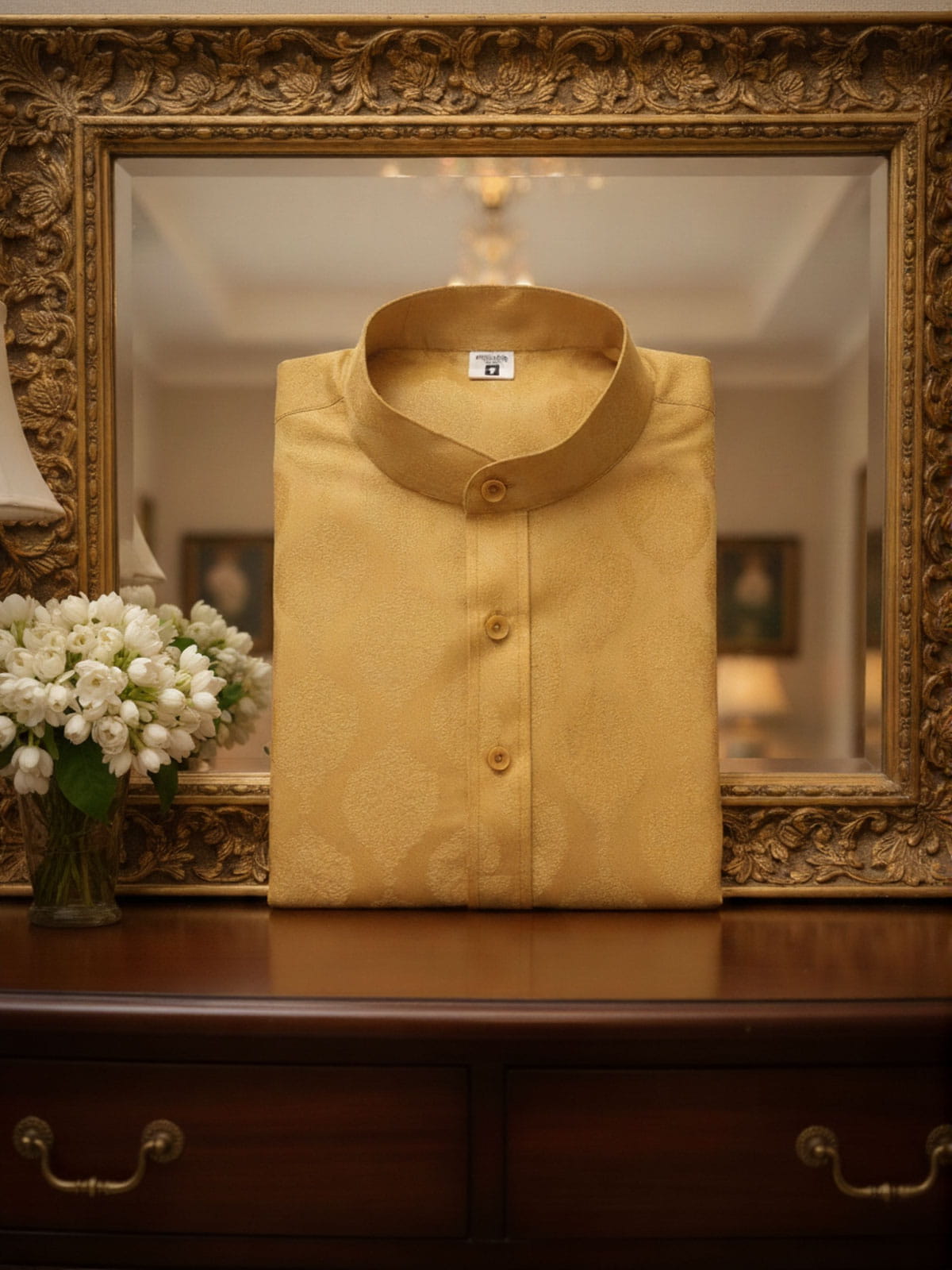Royal Yellow Wedding Shirts India (Irish Linen)