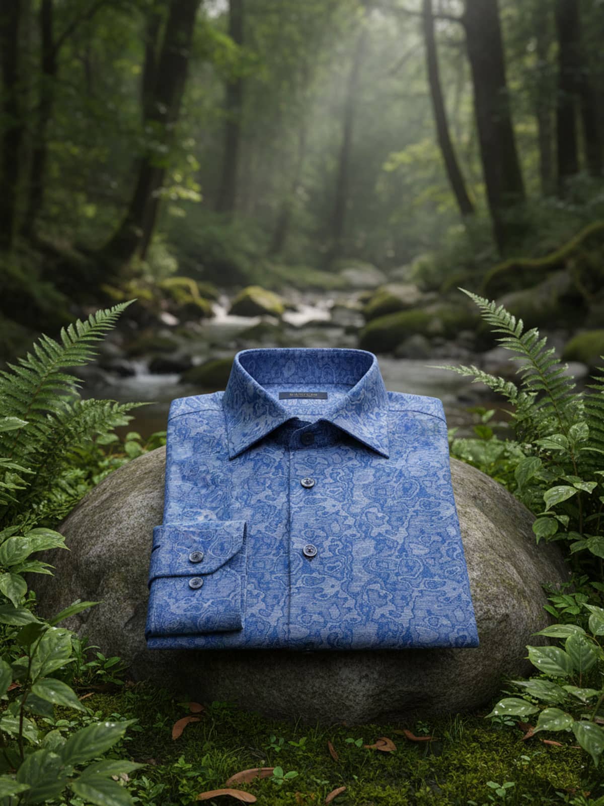 Serenity Blue Designer Shirt ndia