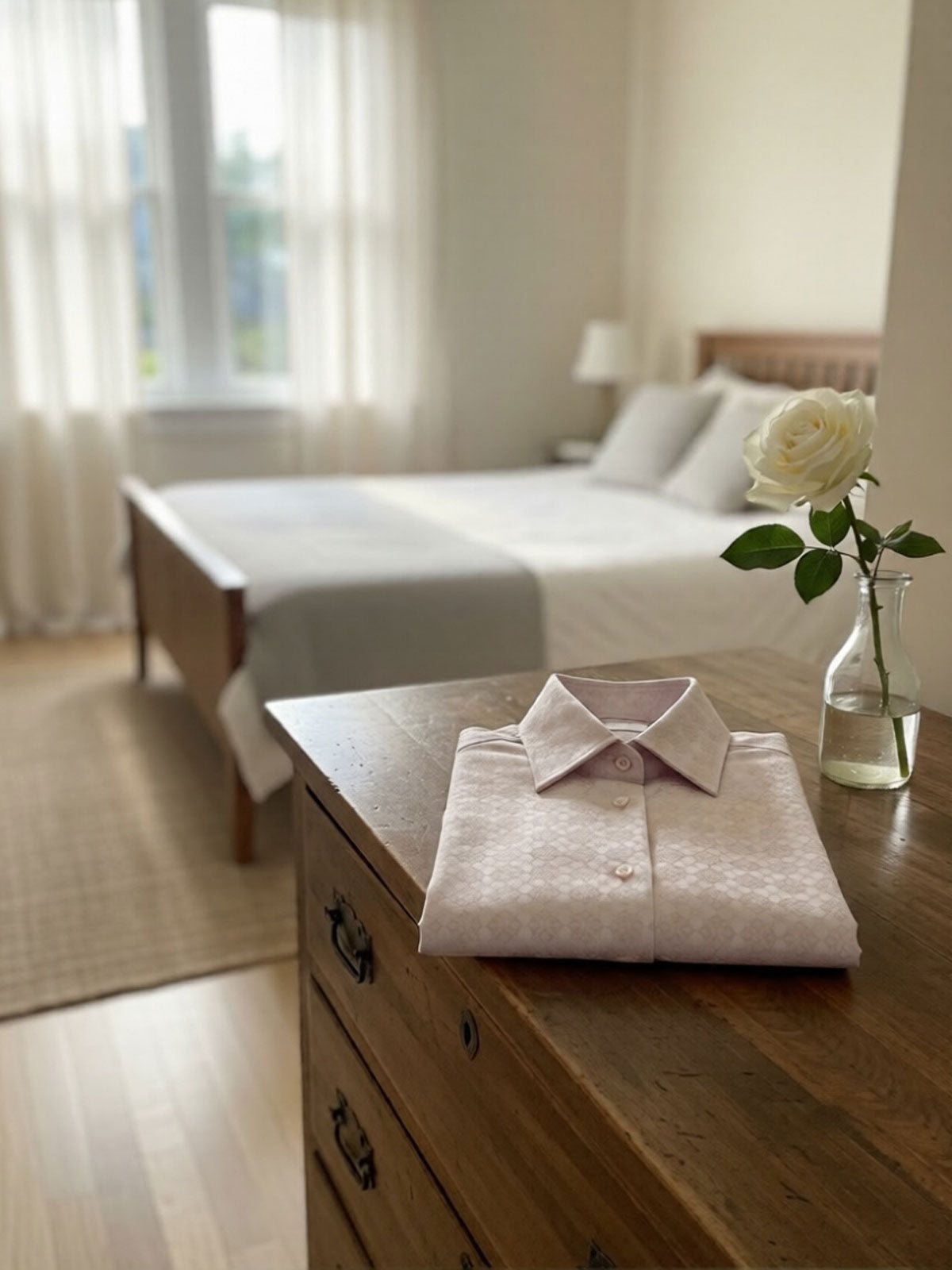 Privee Paris Silver Pink Wedding Shirt