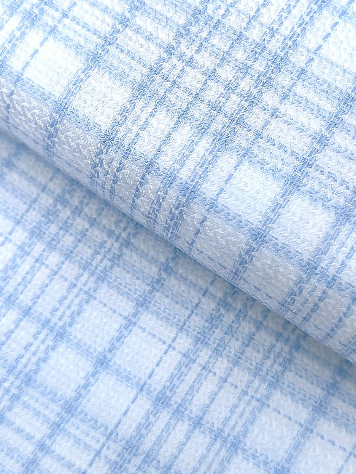 Sky Blue White Check Shirt