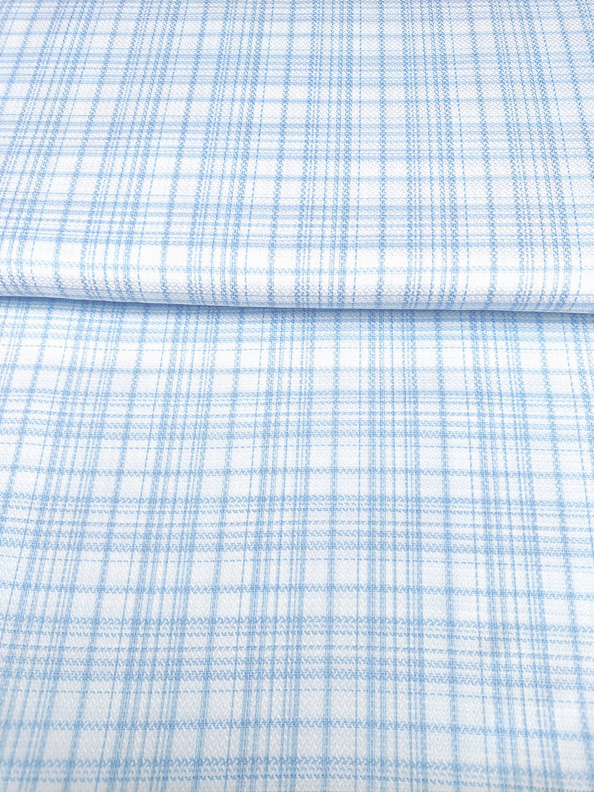 Sky Blue White Check Shirts