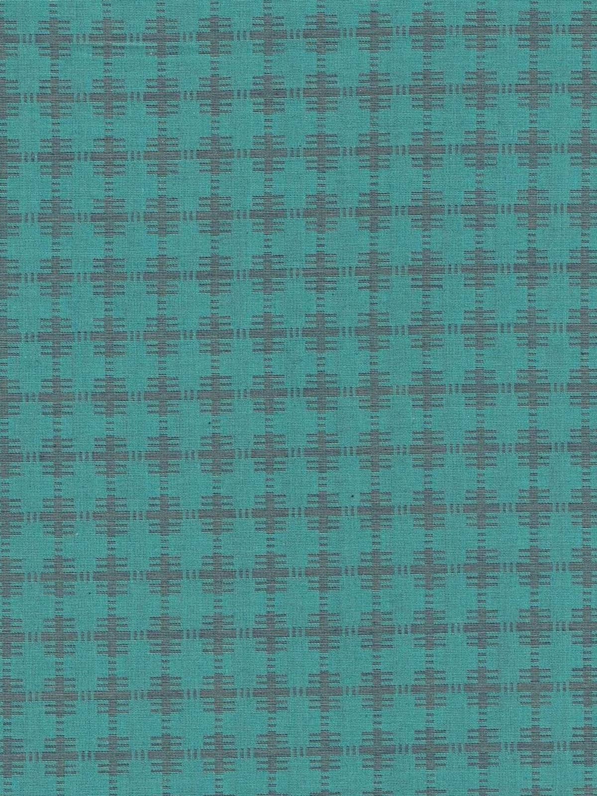 Teal Checkered Shirt Fabric