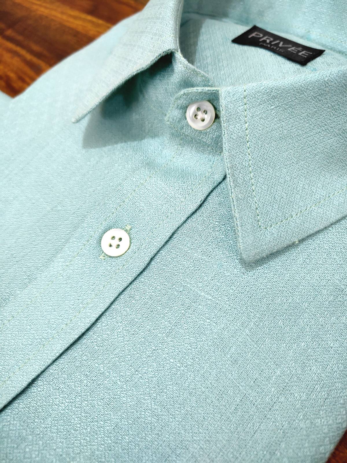 Topaz Green Irish Linen Shirts India