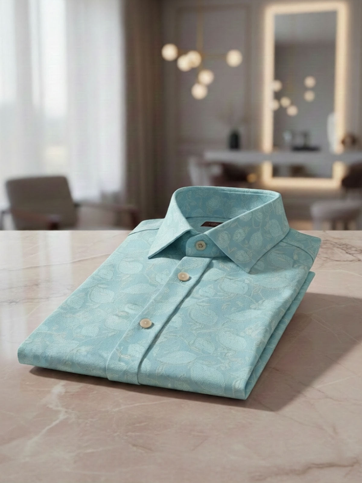 Privee Paris Topaz Green Wedding Shirt