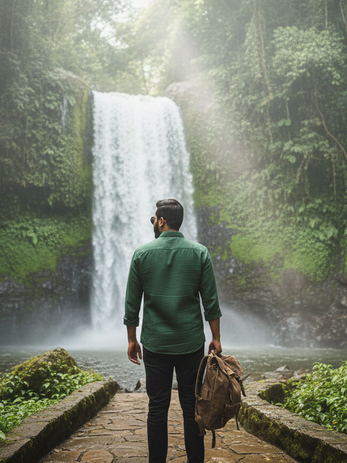Travel in Style with Priveepari Emerald Green Linen Shirt