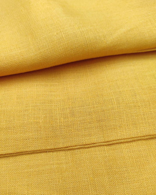 Turmeric Yellow Linen Shirt (Made-to-Order)