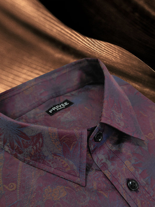 Wine Color Wedding Shirts