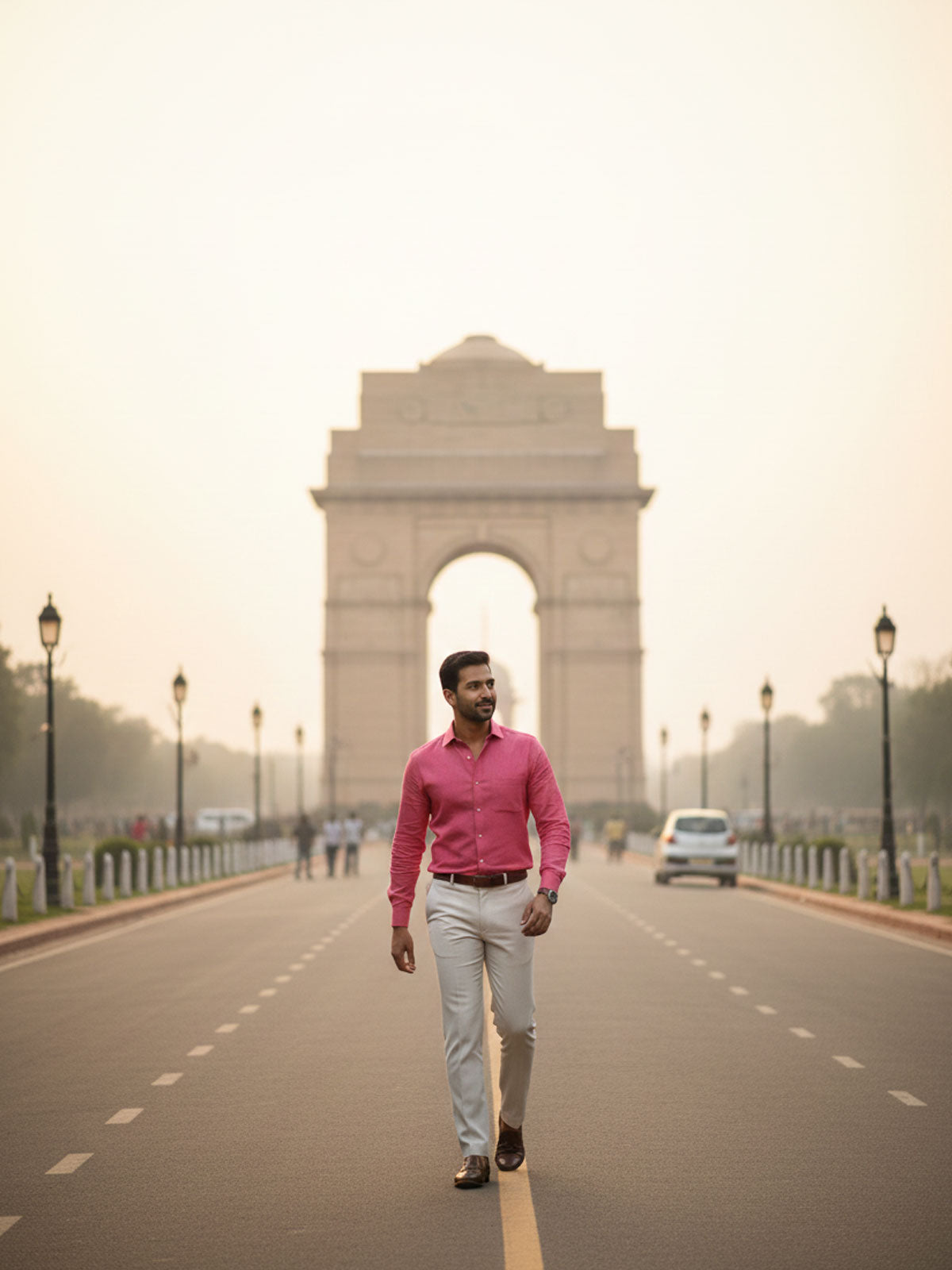 Coral Linen Shirt Delhi