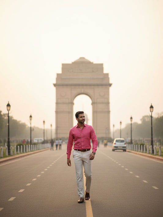 Coral Linen Shirt Delhi
