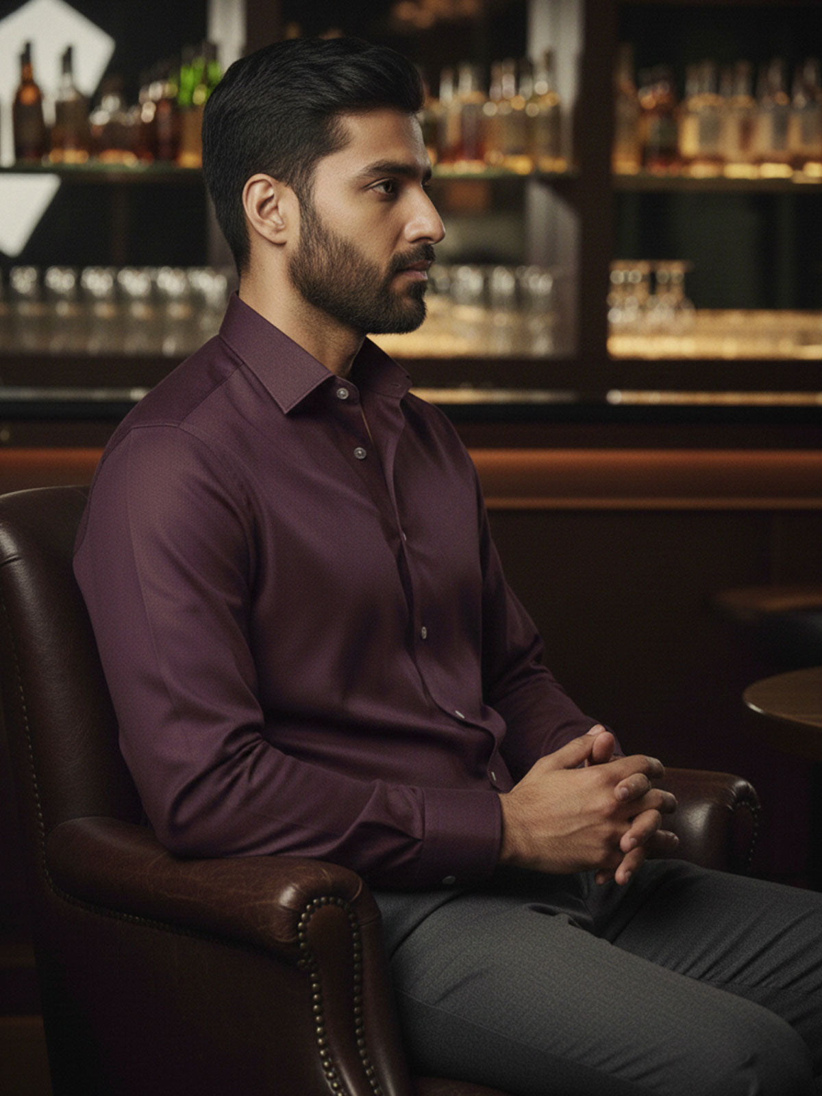 Dark Wine Colour Shirts