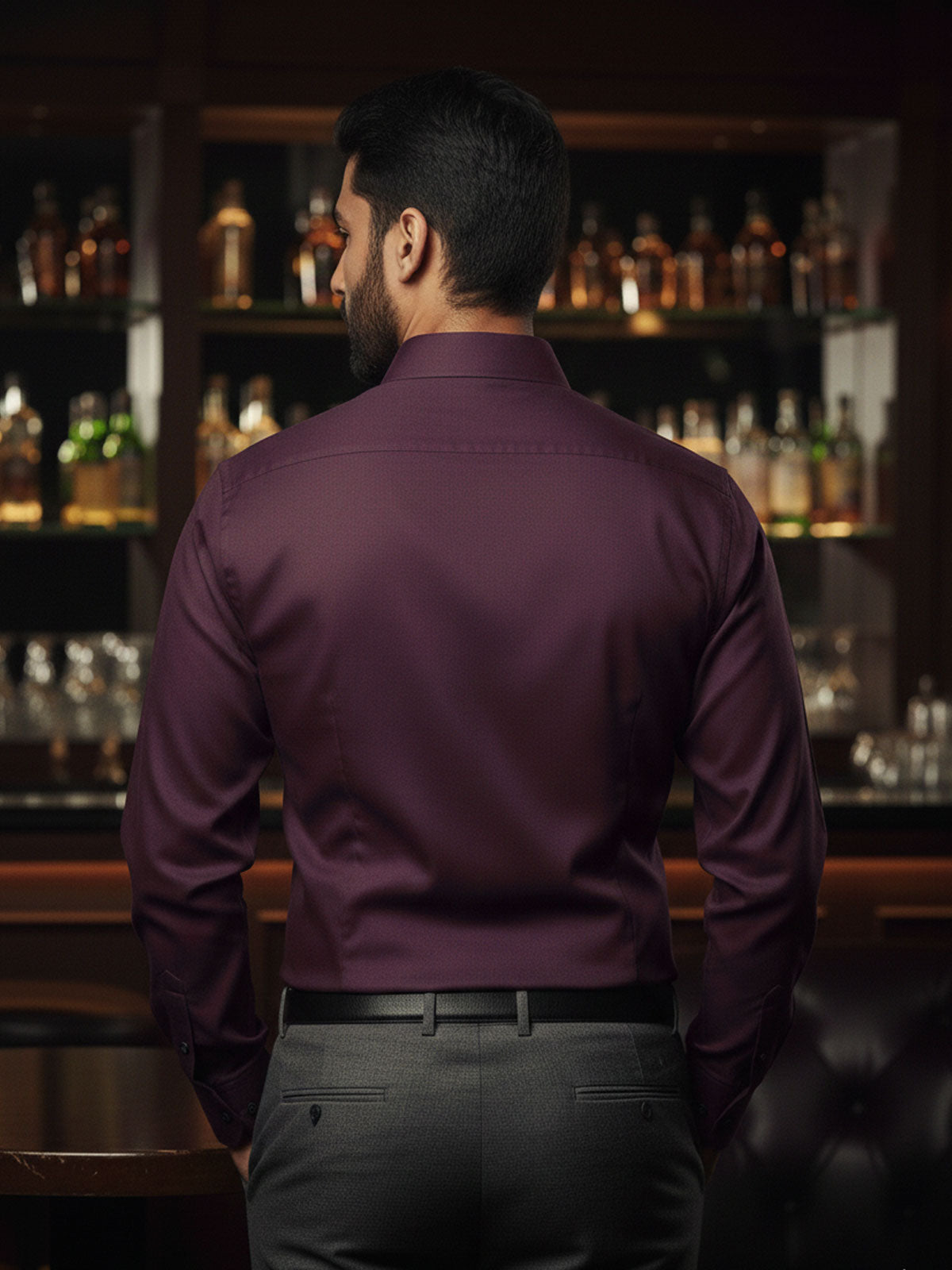 Dark Wine Colour Shirt