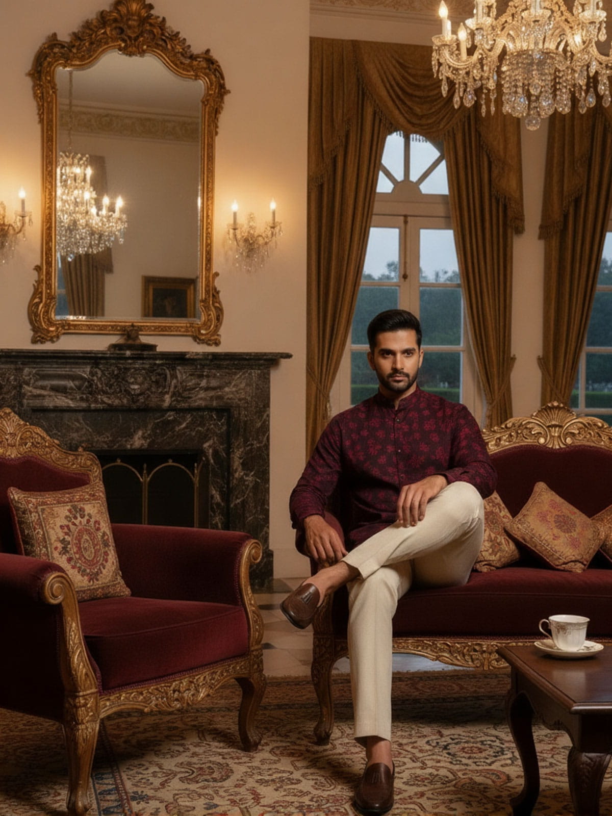 wedding shirt for men in india by Priveeparis